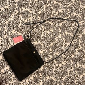 All black Kate Spade crossbody bag